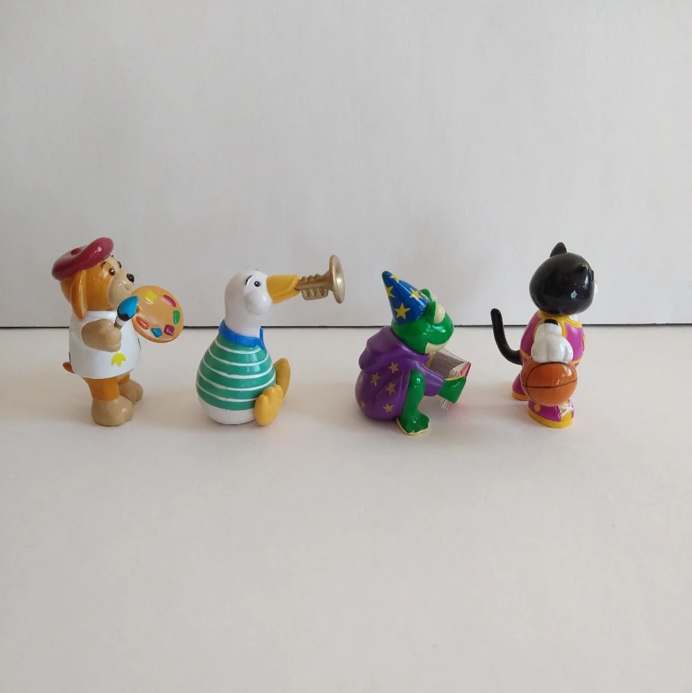 *SOLD* Ganz Webkinz Lot of 4 Loose Figurines Dog, Googles Goose, Frog, Cat - Picture 3 of 6